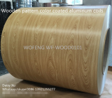 High quality wood grain color coated aluminum sheets 